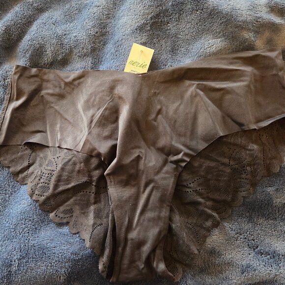 aerie Other - Aerie black lace back cheeky panties size L